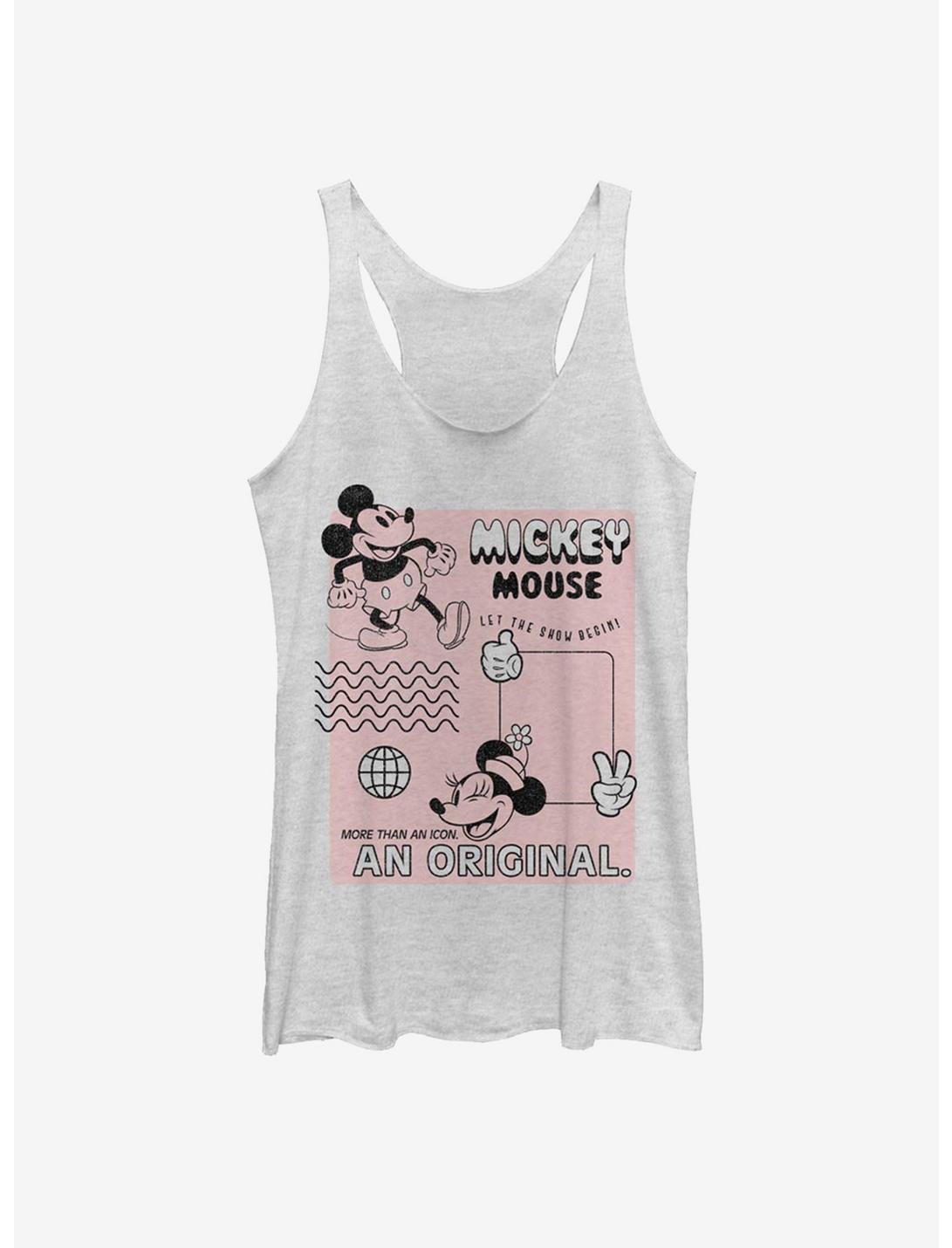 Disney Mickey Mouse Orginal Mickey Womens Tank Top, WHITE HTR, hi-res