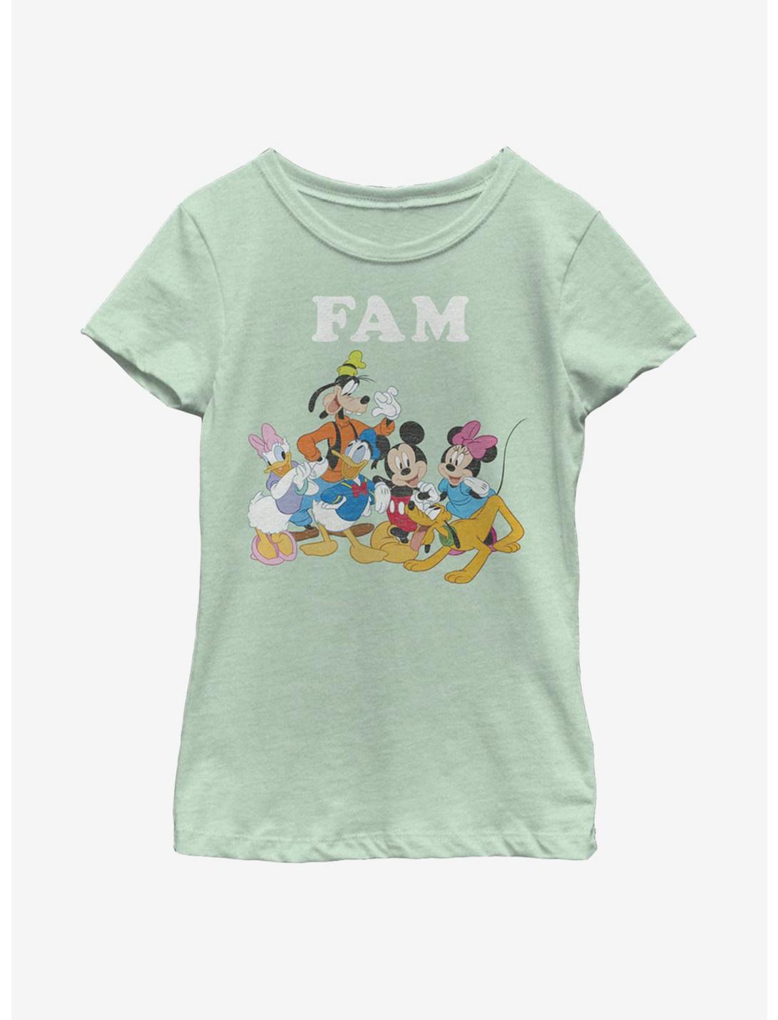 Disney Mickey Mouse Fam Youth Girls T-Shirt, MINT, hi-res