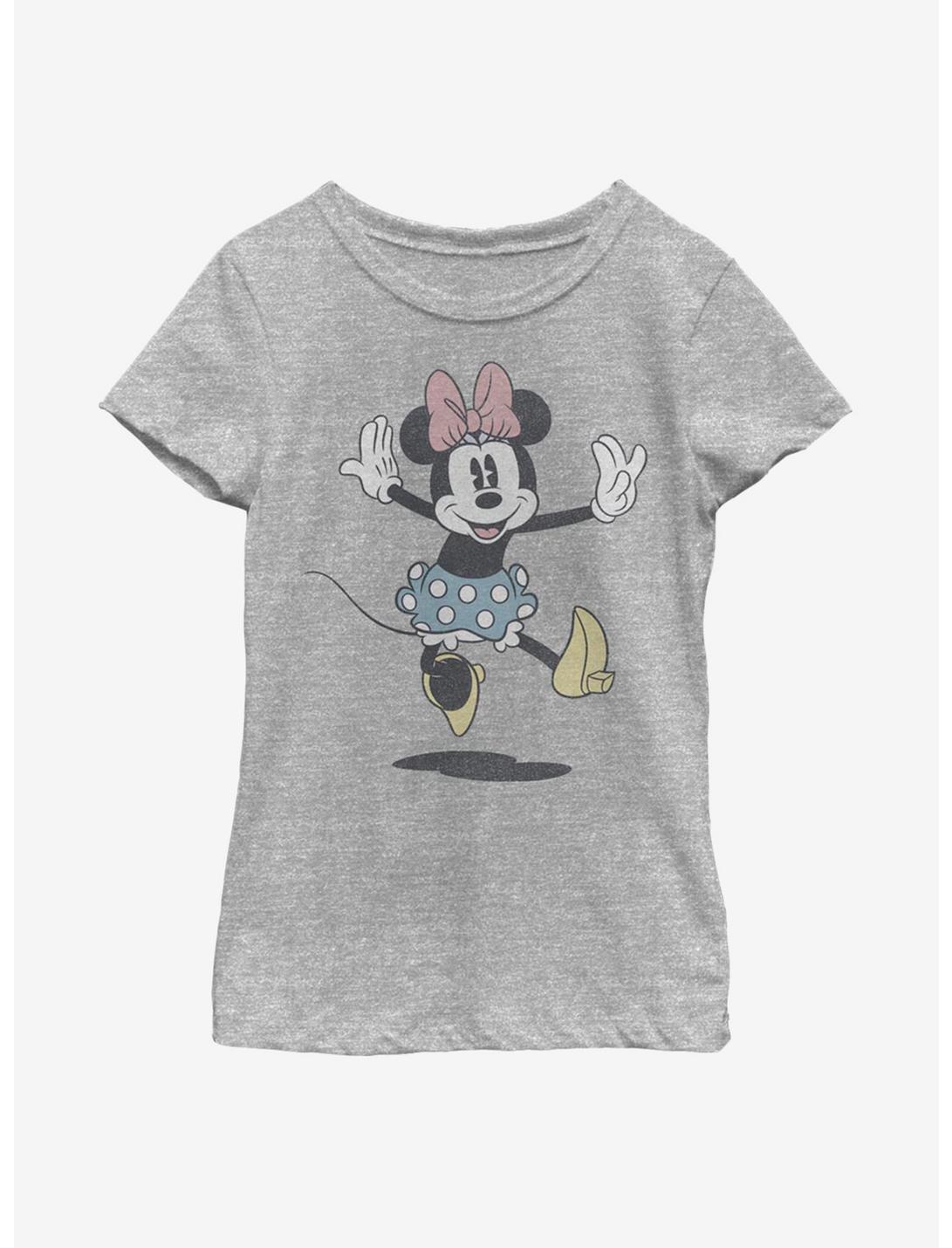 Disney Mickey Mouse Minnie Jump Youth Girls T-Shirt, ATH HTR, hi-res