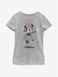Disney Mickey Mouse Minnie Jump Youth Girls T-Shirt, ATH HTR, hi-res
