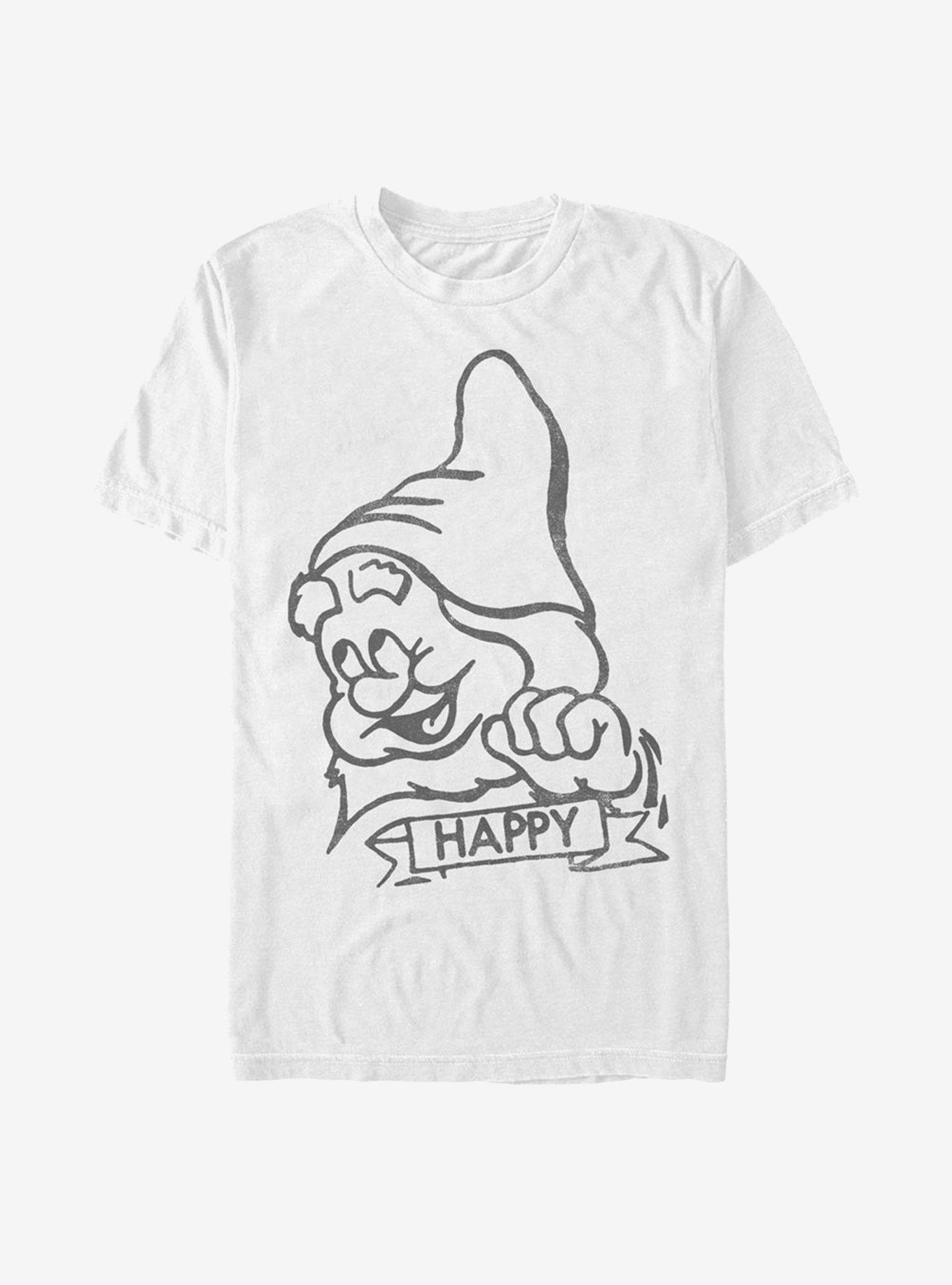 Disney Snow White And The Seven Dwarfs Happy T-Shirt, , hi-res
