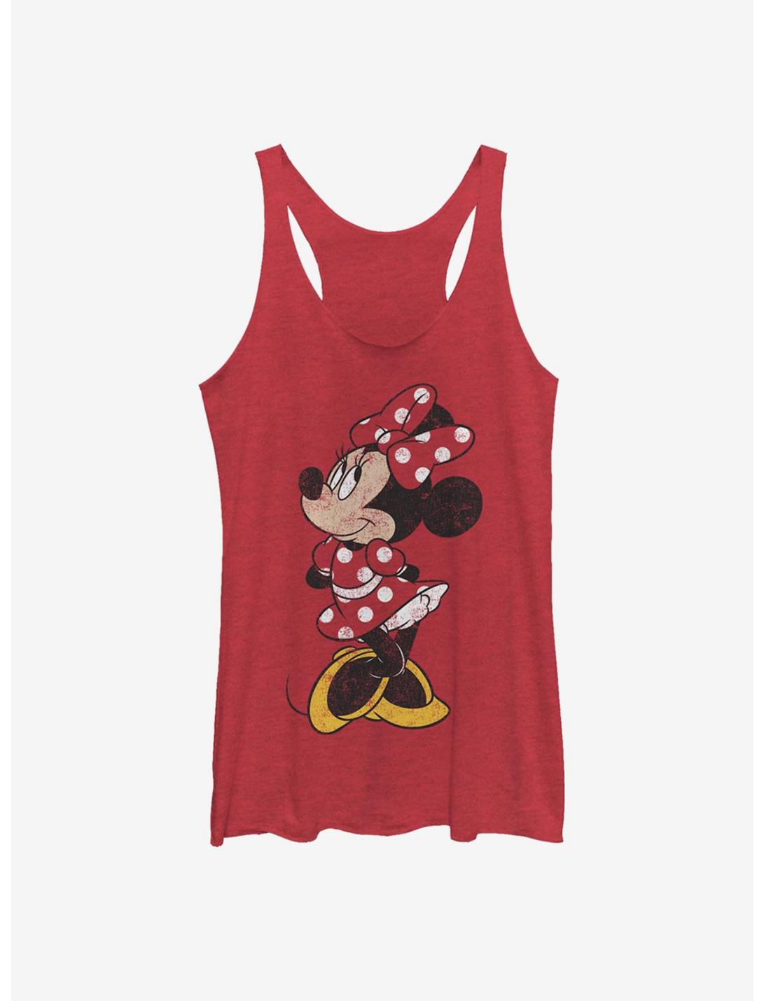 Disney Mickey Mouse Modern Vintage Minnie Womens Tank Top, RED HTR, hi-res