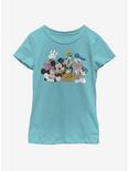 Disney Mickey Mouse Group Youth Girls T-Shirt, TAHI BLUE, hi-res