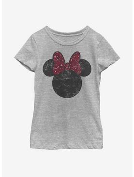 Disney Mickey Mouse Minnie Leopard Bow Youth Girls T-Shirt, , hi-res