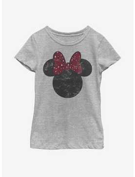 Disney Mickey Mouse Minnie Leopard Bow Youth Girls T-Shirt, , hi-res
