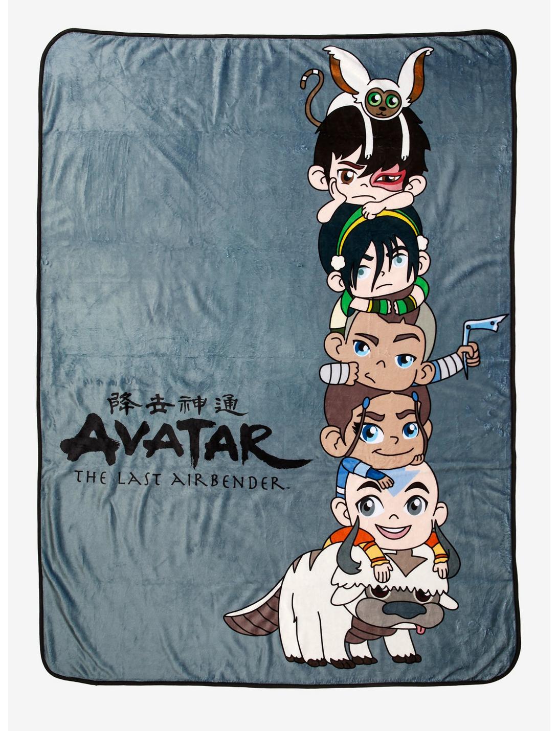 Avatar: The Last Airbender Chibi Characters Throw Blanket, , hi-res
