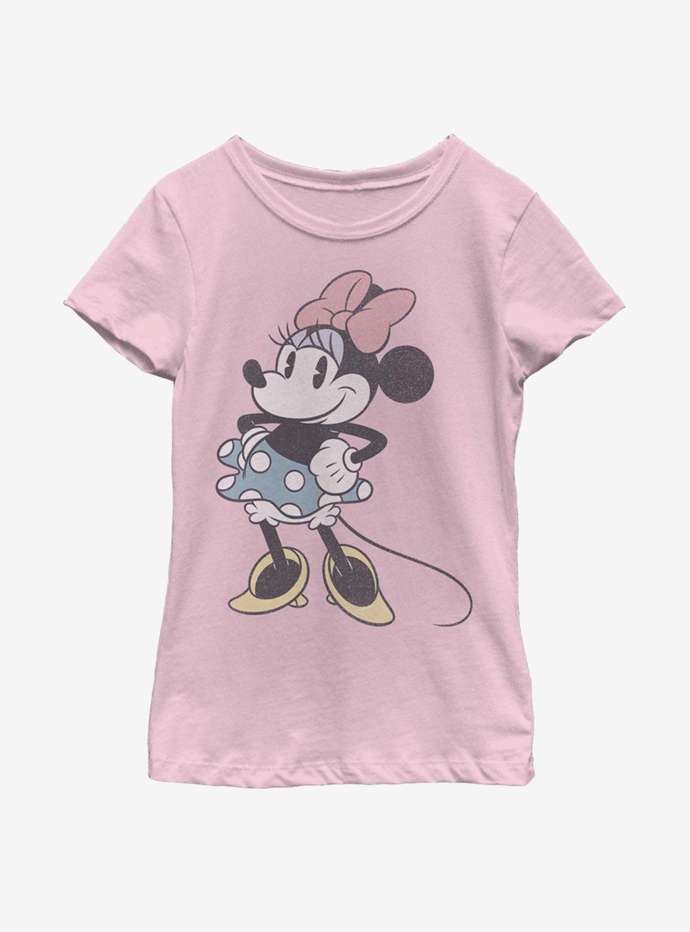 Disney Mickey Mouse Minnie Stand Youth Girls T-Shirt, PINK, hi-res