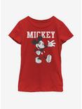 Disney Mickey Mouse Simply Mickey Youth Girls T-Shirt, RED, hi-res