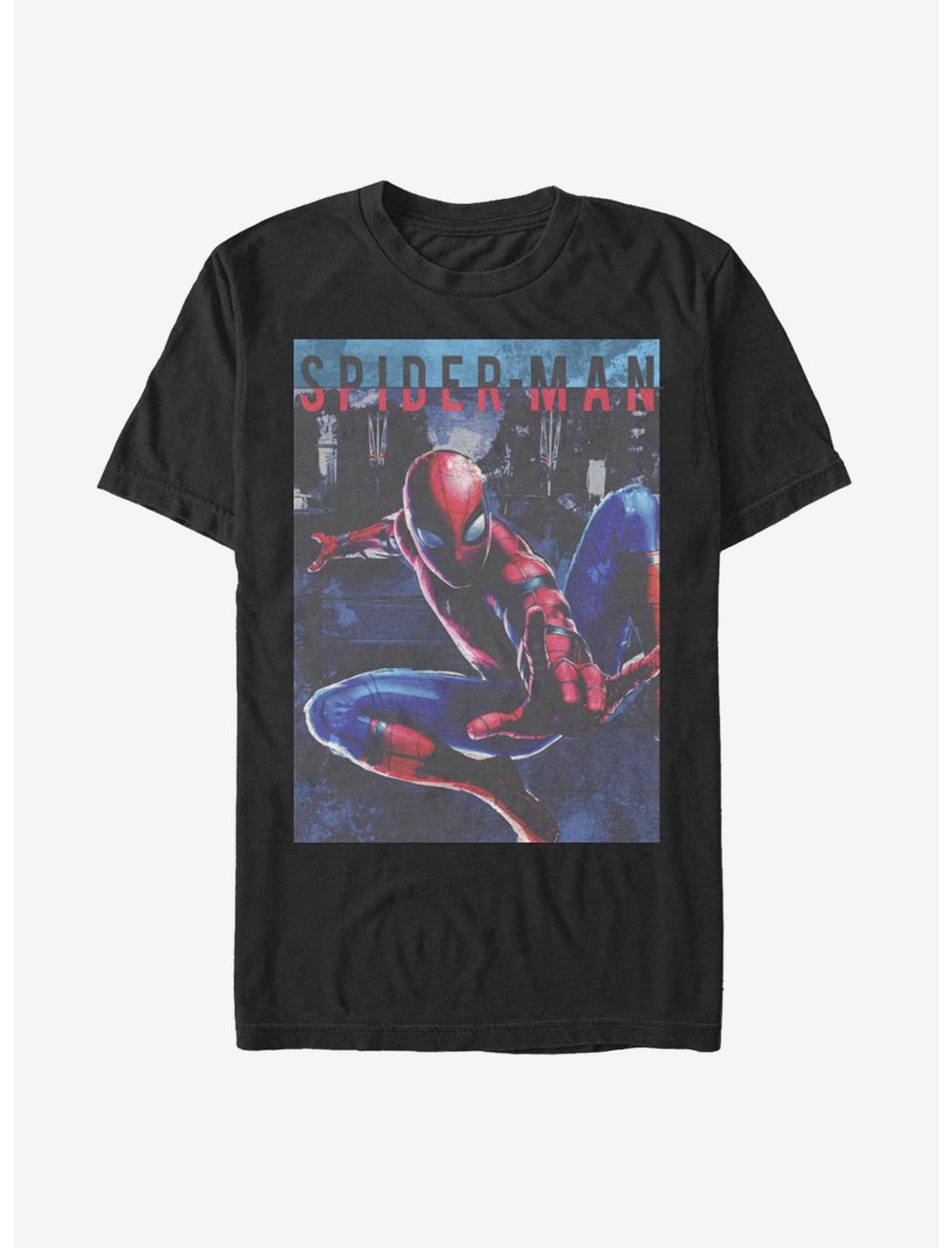 Marvel Spider-Man Poster T-Shirt, BLACK, hi-res