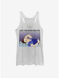 Disney Snow White And The Seven Dwarfs Five More Minutes Womens Tank Top, WHITE HTR, hi-res