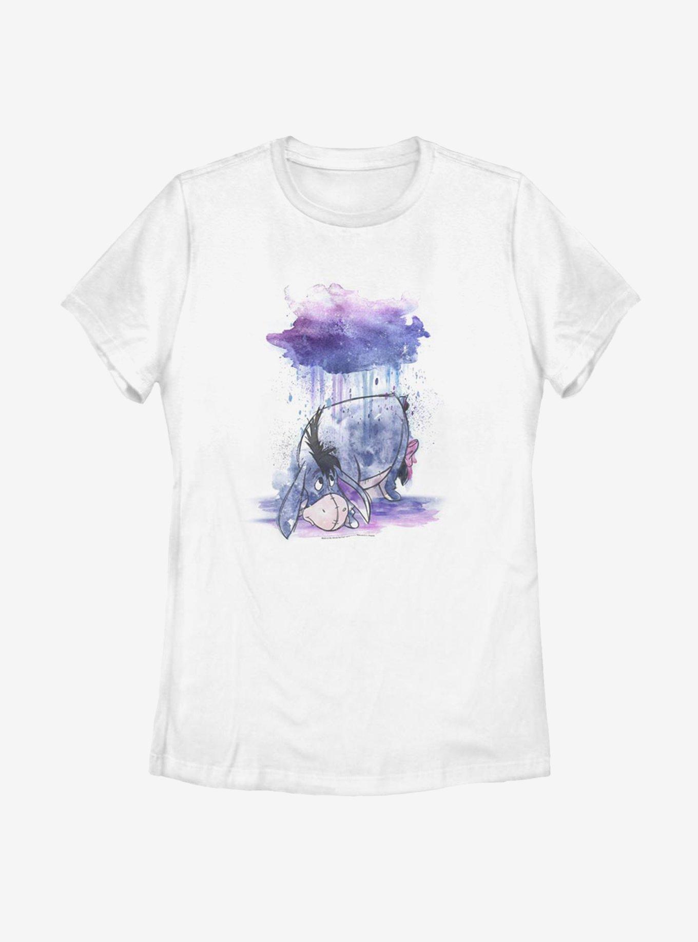 Disney Winnie The Pooh Watercolor Eeyore Womens T-Shirt, , hi-res