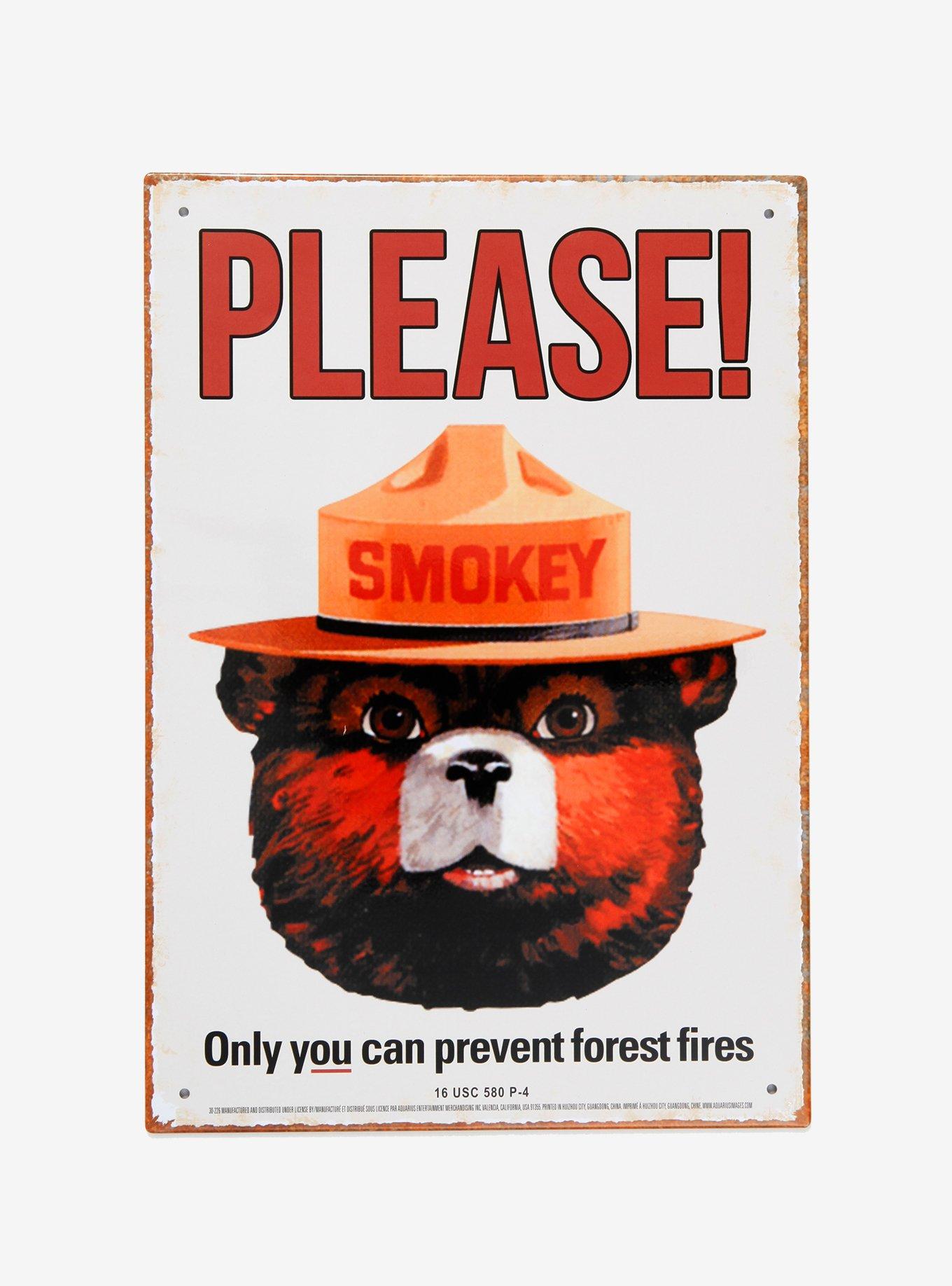 Smokey Bear Please Tin Sign, , hi-res