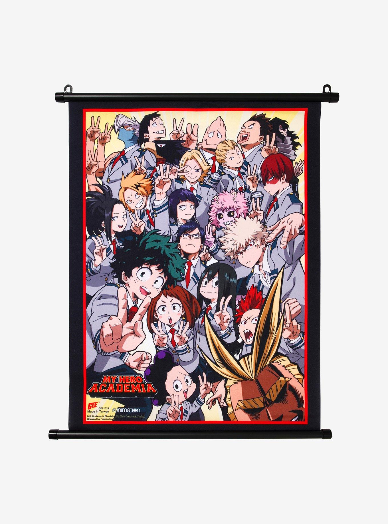 My Hero Academia Group Selfie Scroll Wall Art, , hi-res