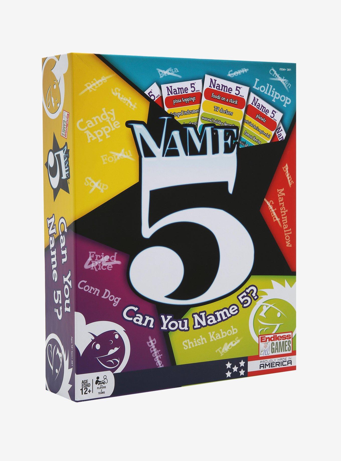 Name 5 Card Game, , hi-res