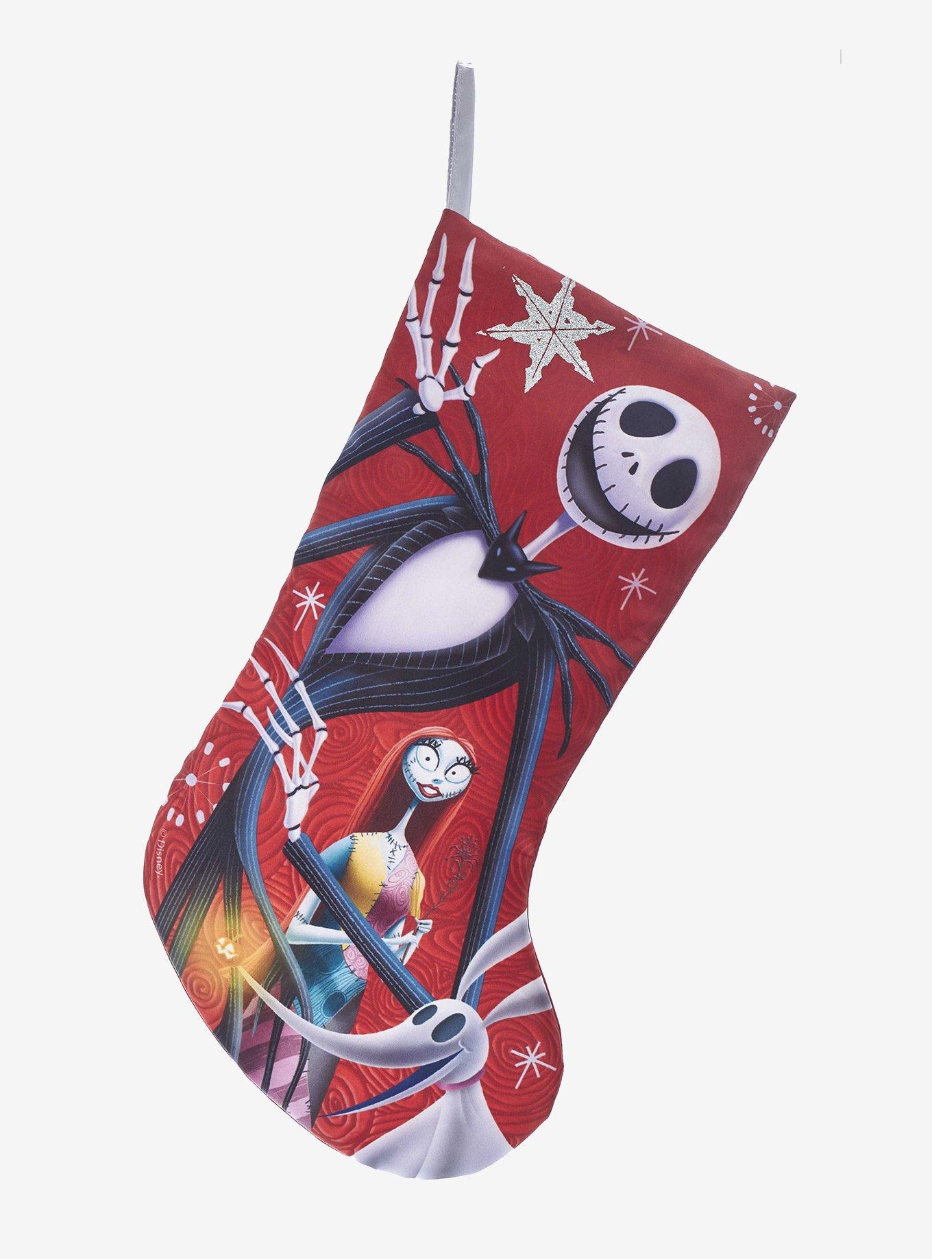 The Nightmare Before Christmas Jack & Sally Red Stocking, , hi-res