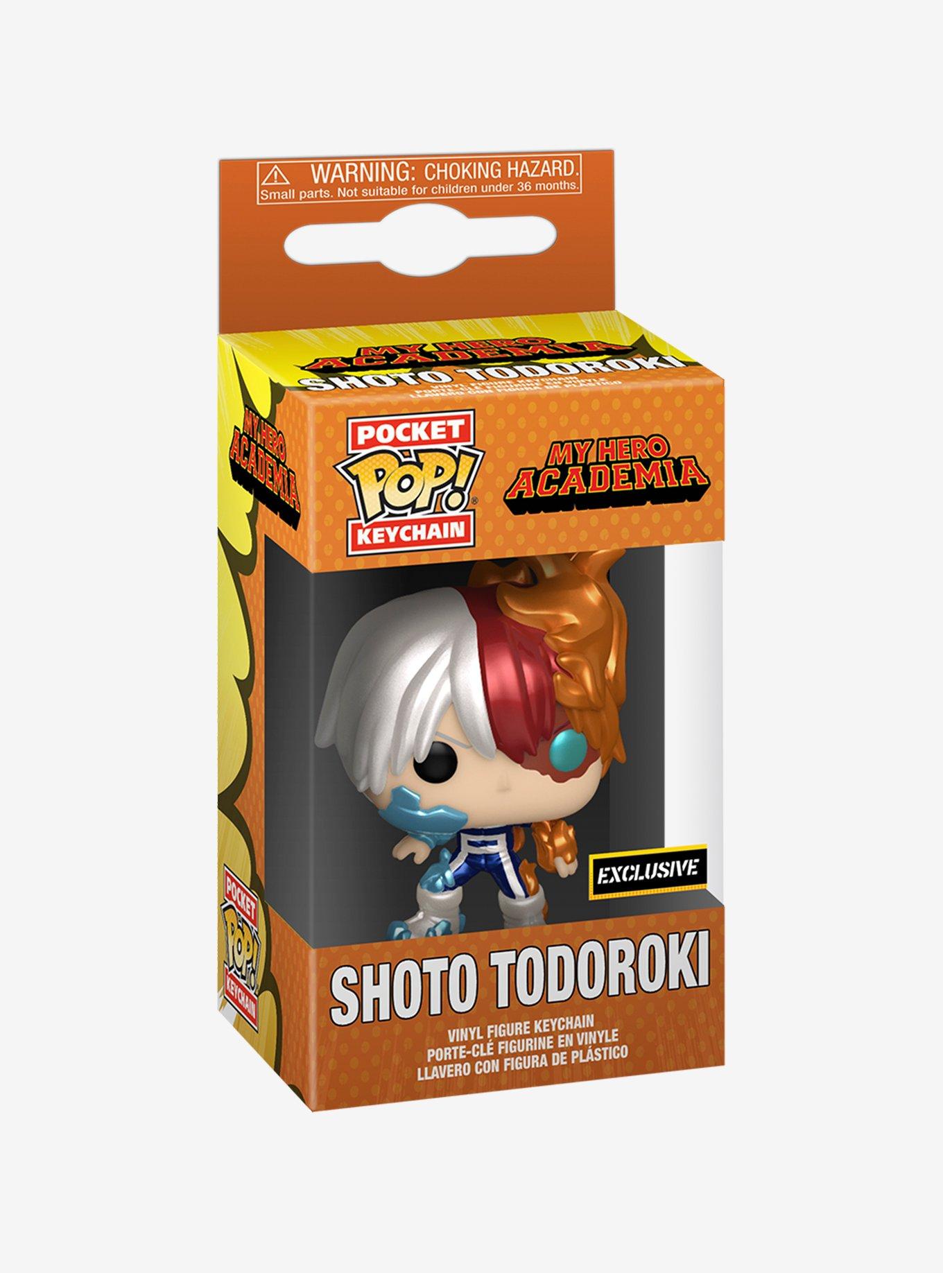 Funko My Hero Academia Pocket Pop Shoto Todoroki Metallic Vinyl Key Chain Hot Topic Exclusive