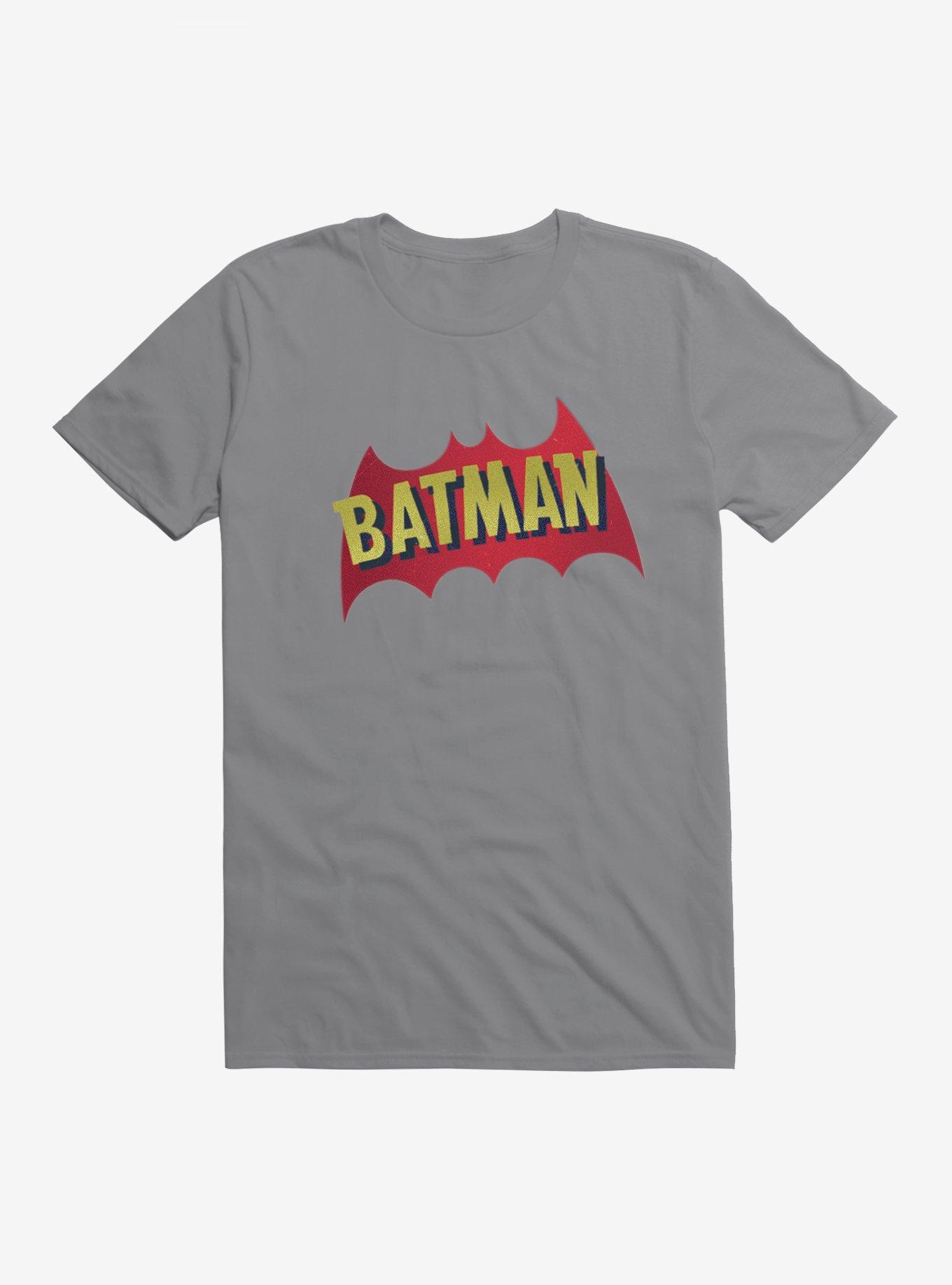 DC Comics Batman Name And Bat Logo T-Shirt, STORM GREY, hi-res