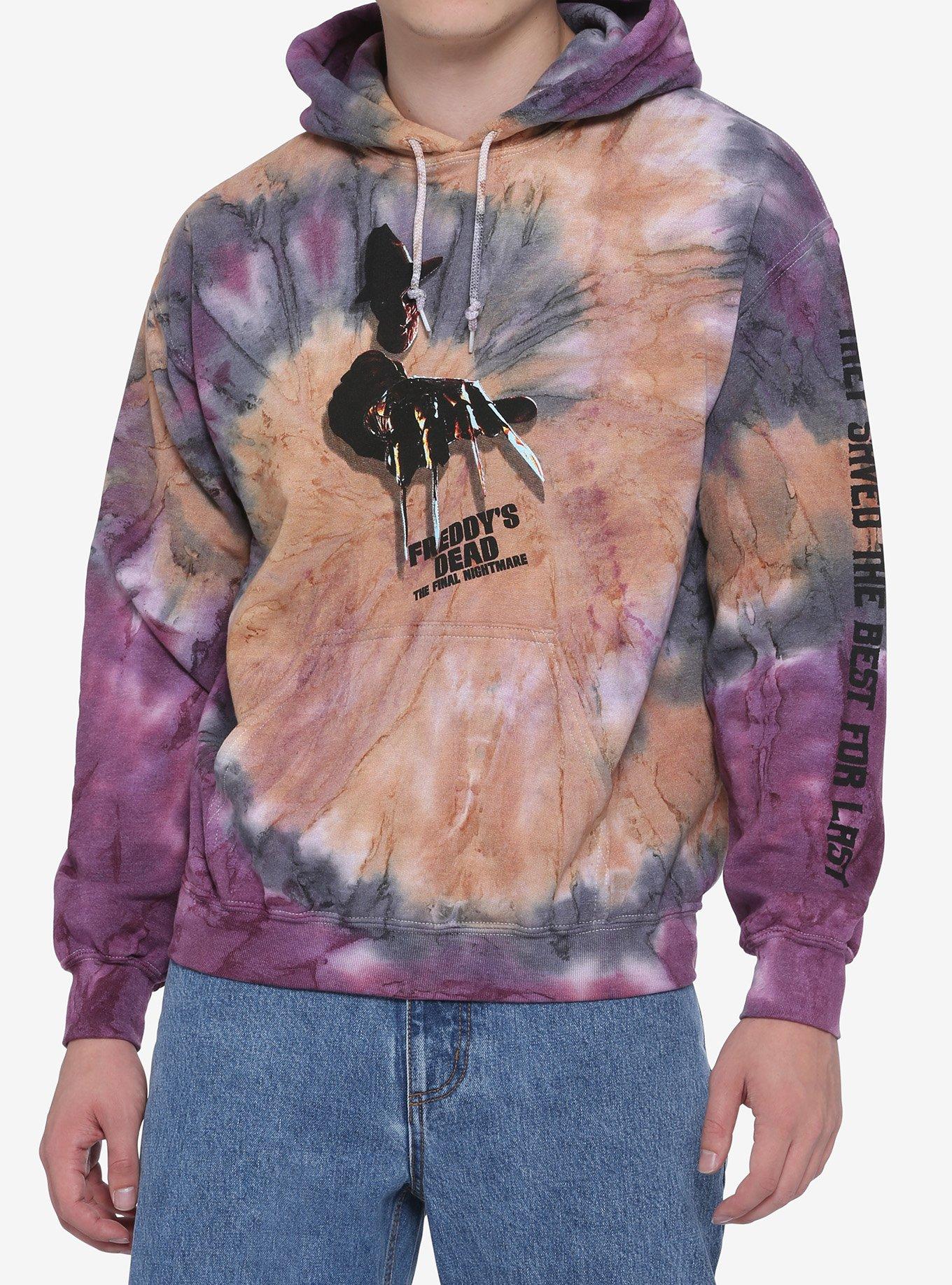 Freddy's Dead: The Final Nightmare Colorful Tie-Dye Hoodie, MULTI, hi-res
