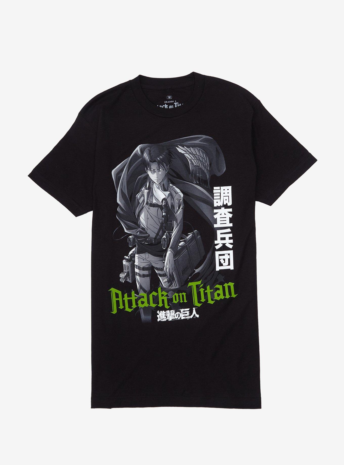 Attack on titan shop shirt hot topic