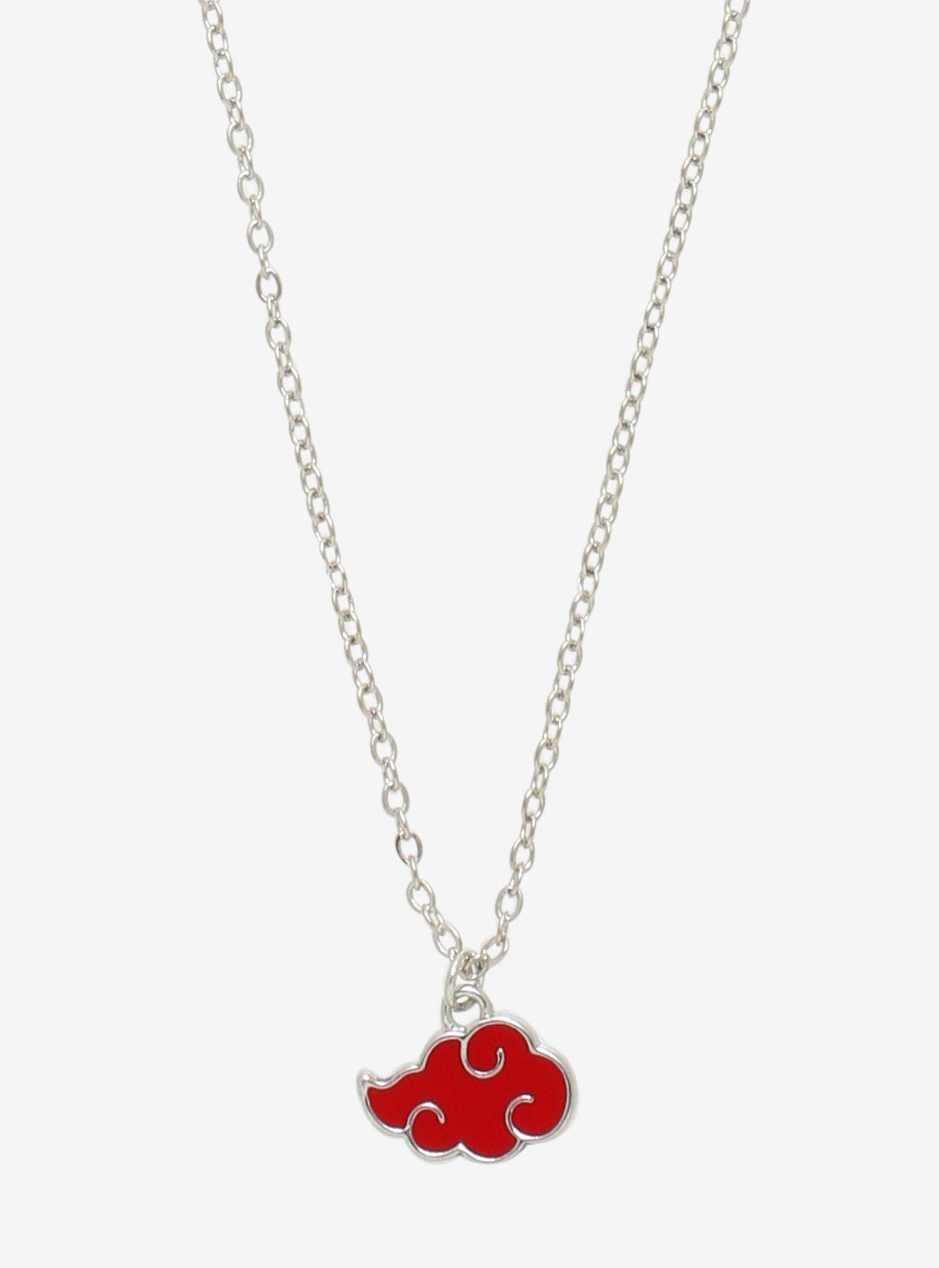 Naruto Shippuden Akatsuki Cloud Dainty Necklace, , hi-res