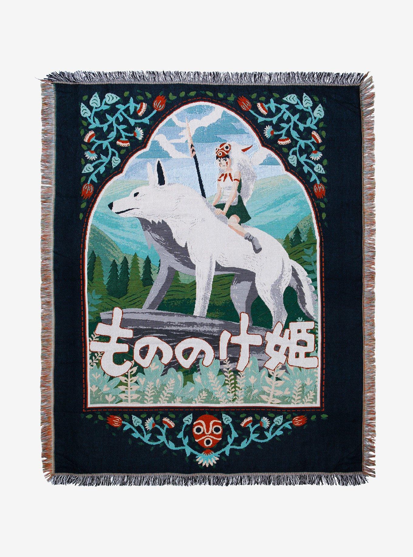 Her Universe Studio Ghibli Princess Mononoke Tapestry Throw BoxLunch Exclusive