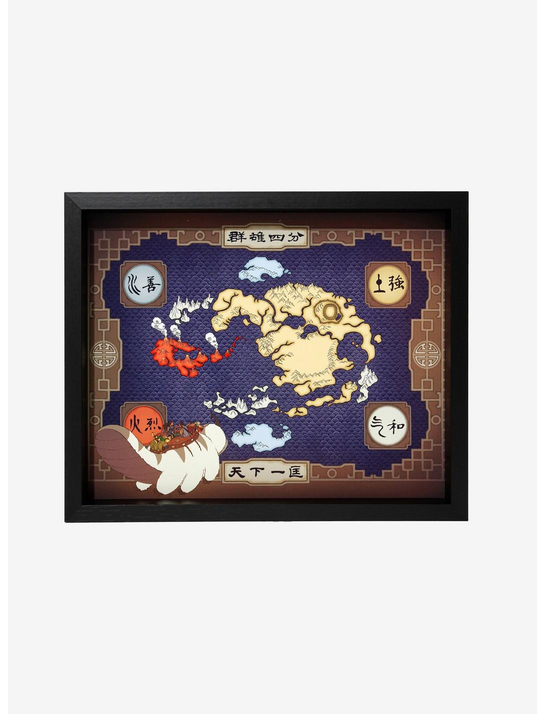 Avatar: The Last Airbender Four Nations Map Wall Art - BoxLunch Exclusive, , hi-res