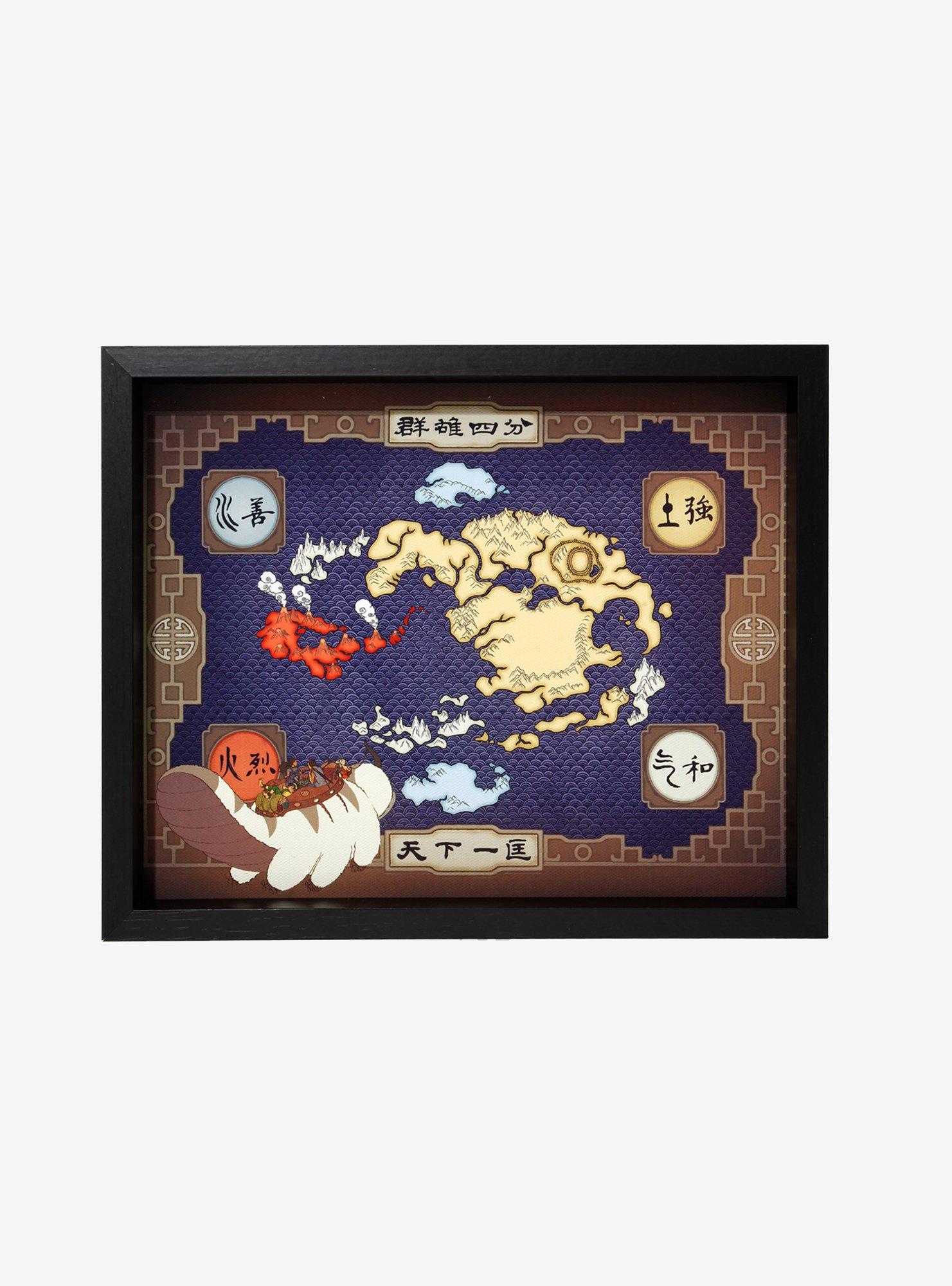 Avatar: The Last Airbender Four Nations Map Wall Art - BoxLunch Exclusive, , hi-res