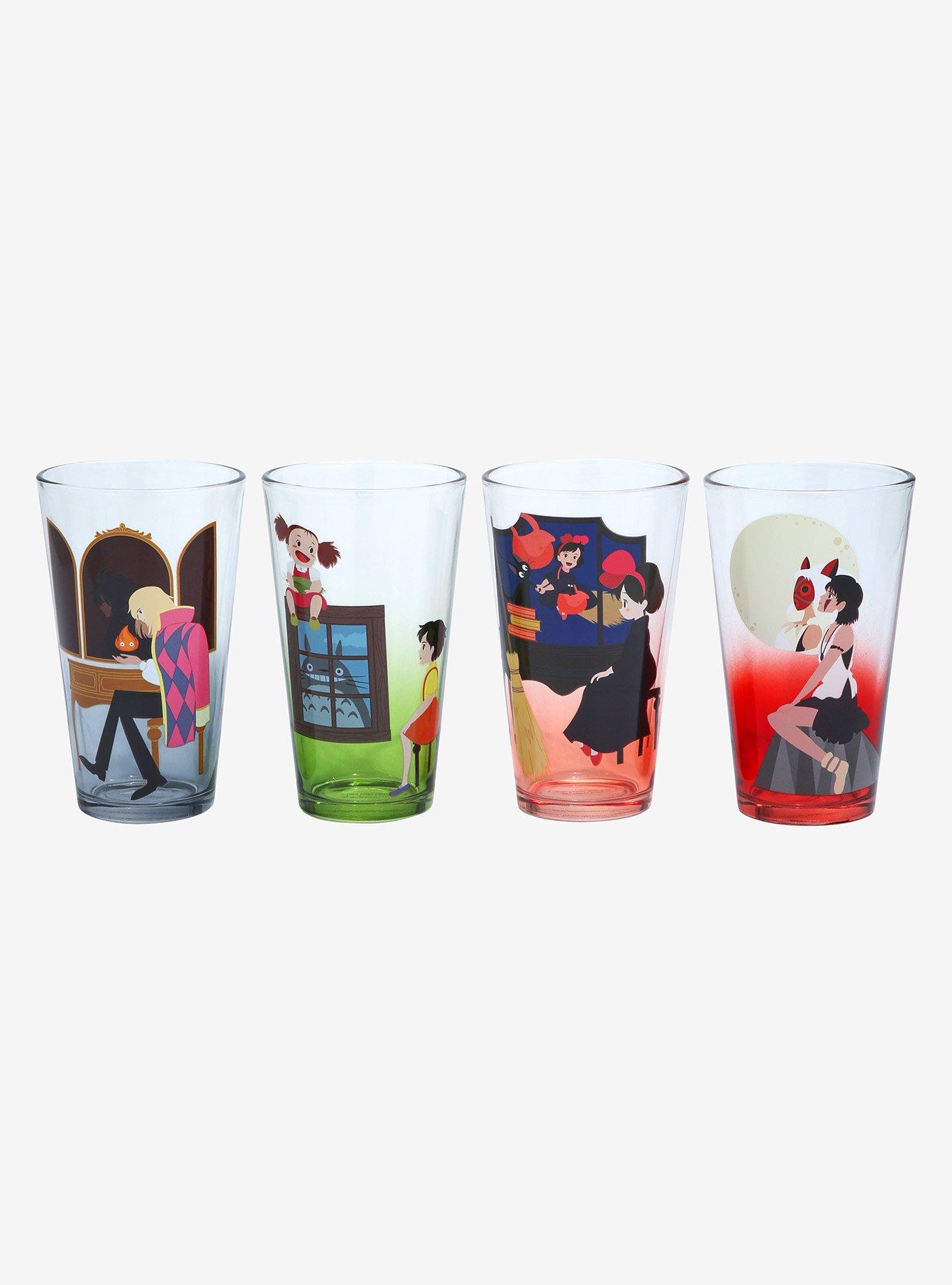 Studio Ghibli Classic Character Portrait Pint Glass Set - BoxLunch Exclusive, , hi-res