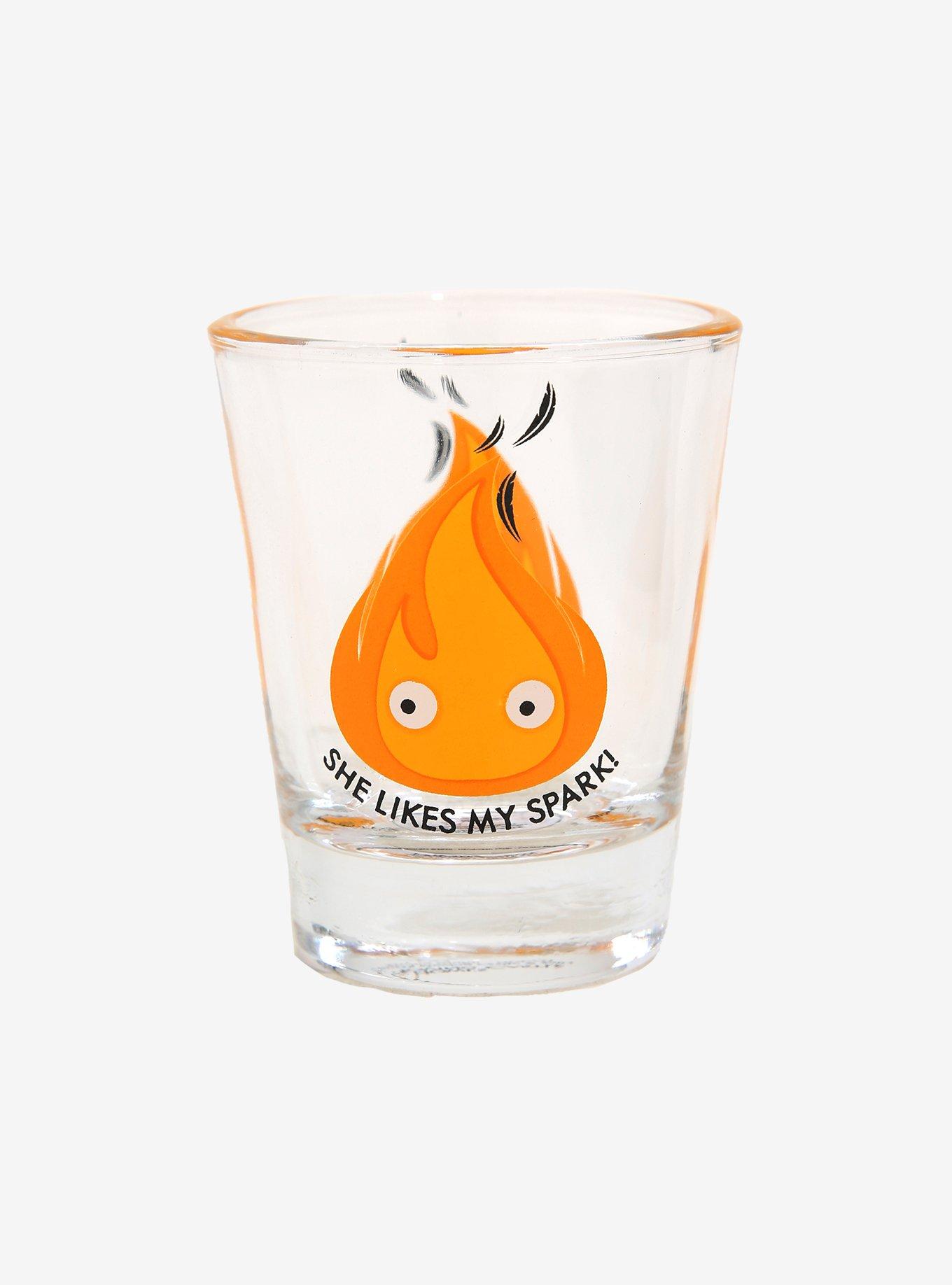 Studio Ghibli Howl's Moving Castle Calcifer Mini Glass - BoxLunch Exclusive, , hi-res