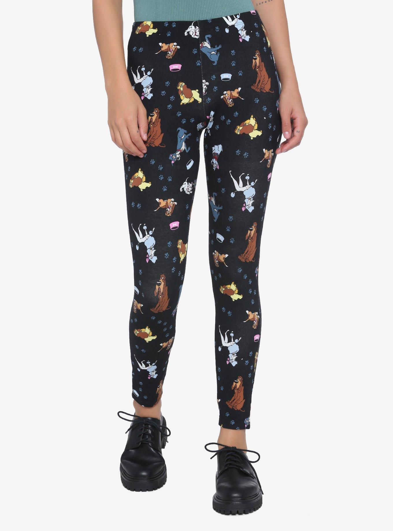 Disney Leggings for Girls - Disney Dogs - Black