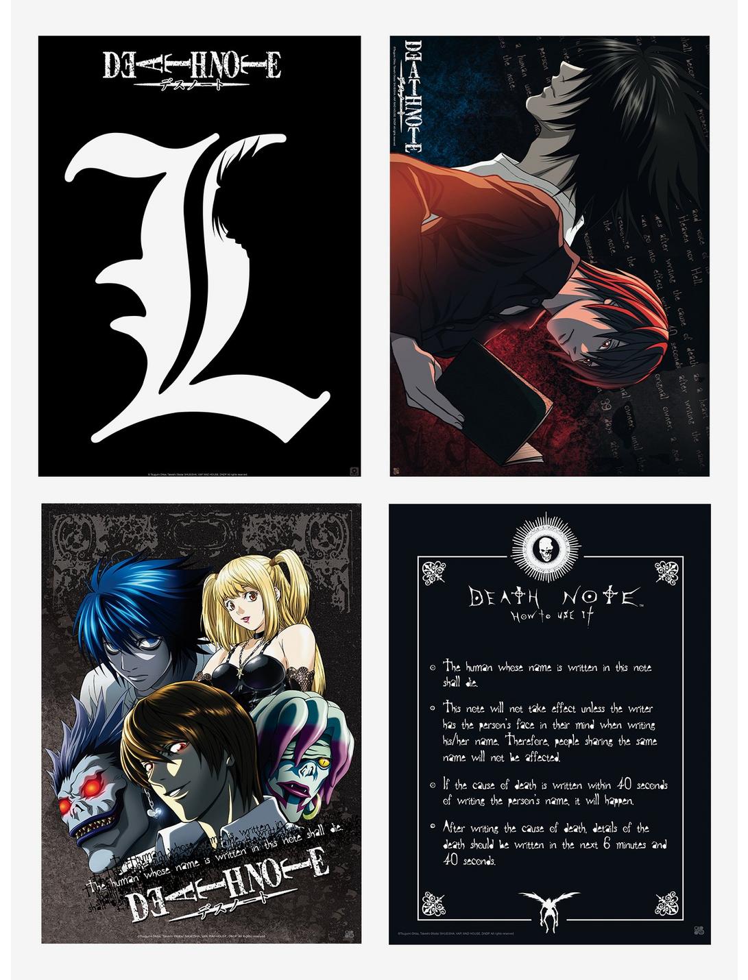 Death Note Mini Poster 4 Pack, , hi-res