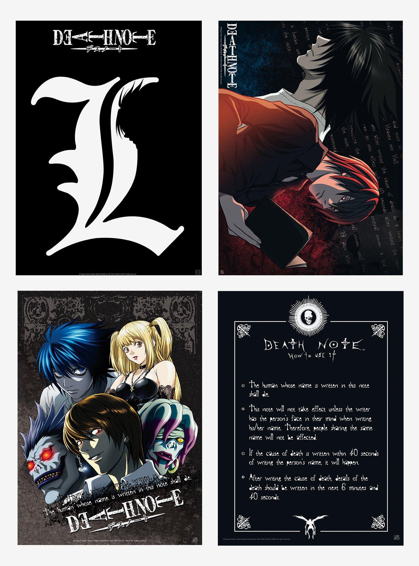 Death Note Mini Poster 4 Pack