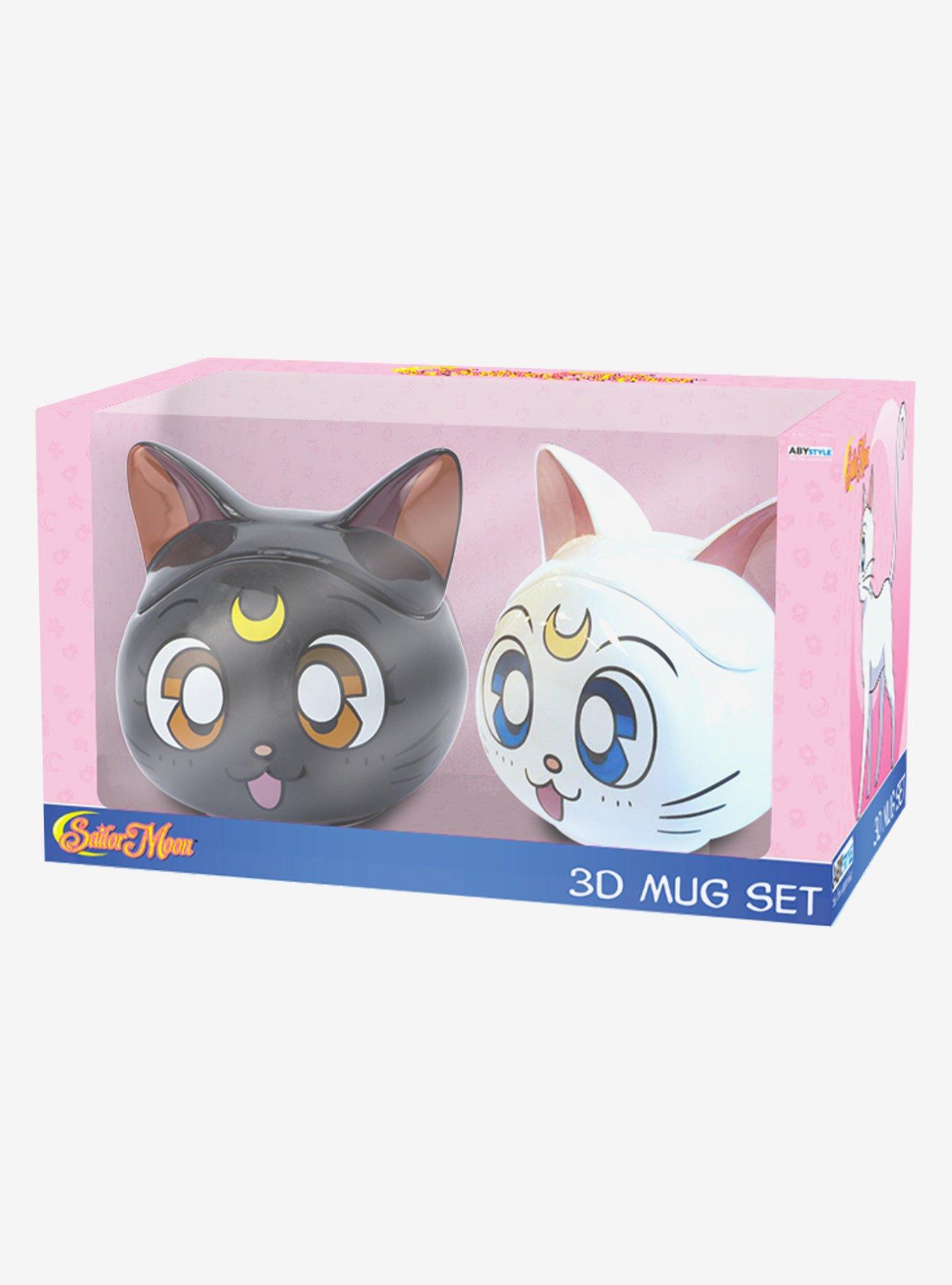 Sailor Moon Luna and Artemis 3D Mug Gift Set, , hi-res
