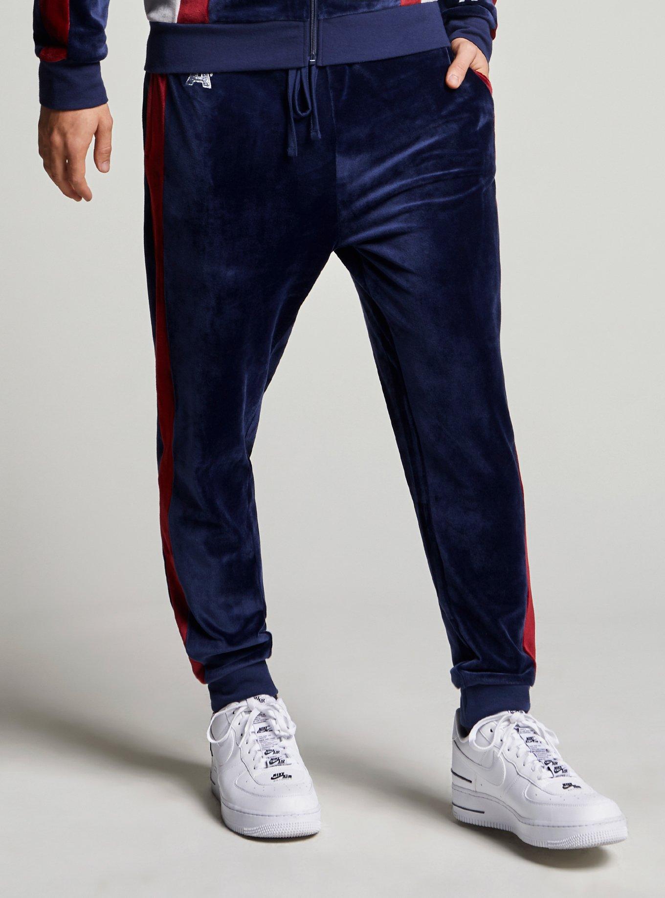Our Universe Marvel Captain America Velour Track Pants, MULTI, hi-res