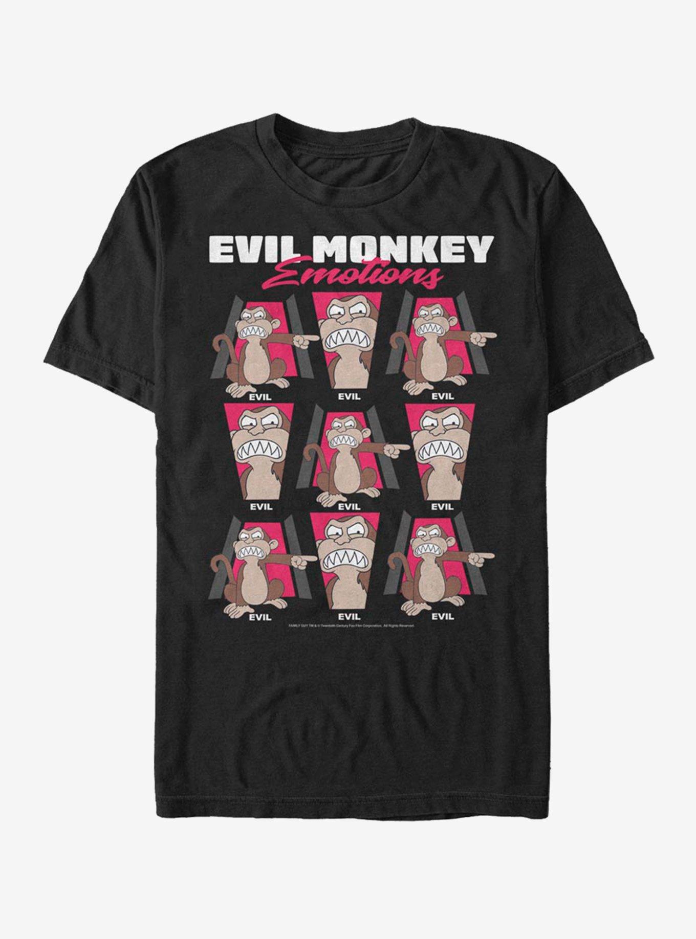 Family Guy Evil Monkey Emote T-Shirt, , hi-res