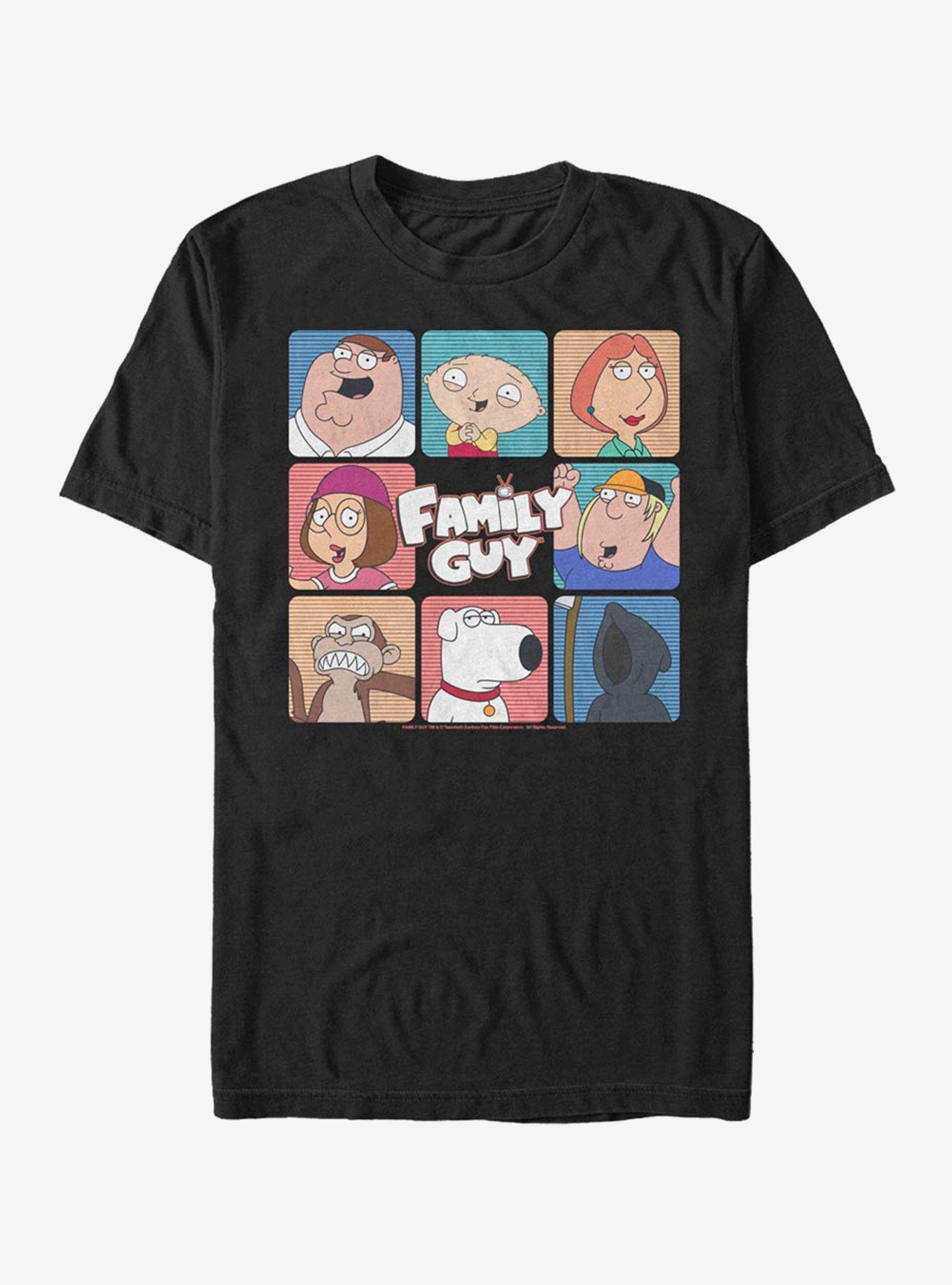 Family Guy Face Grid T-Shirt