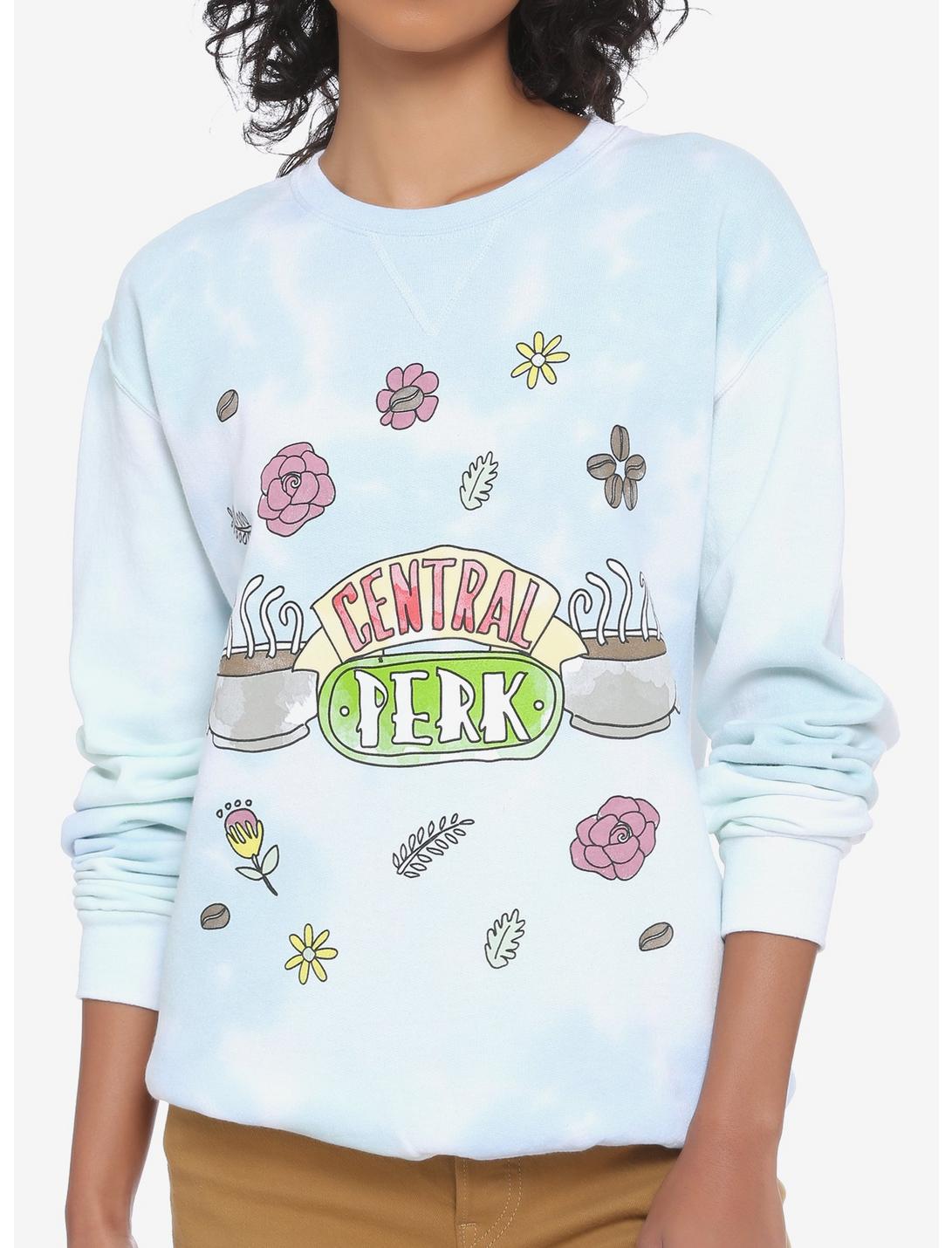 Friends Central Perk Flowers Tie-Dye Girls Sweatshirt, MULTI, hi-res