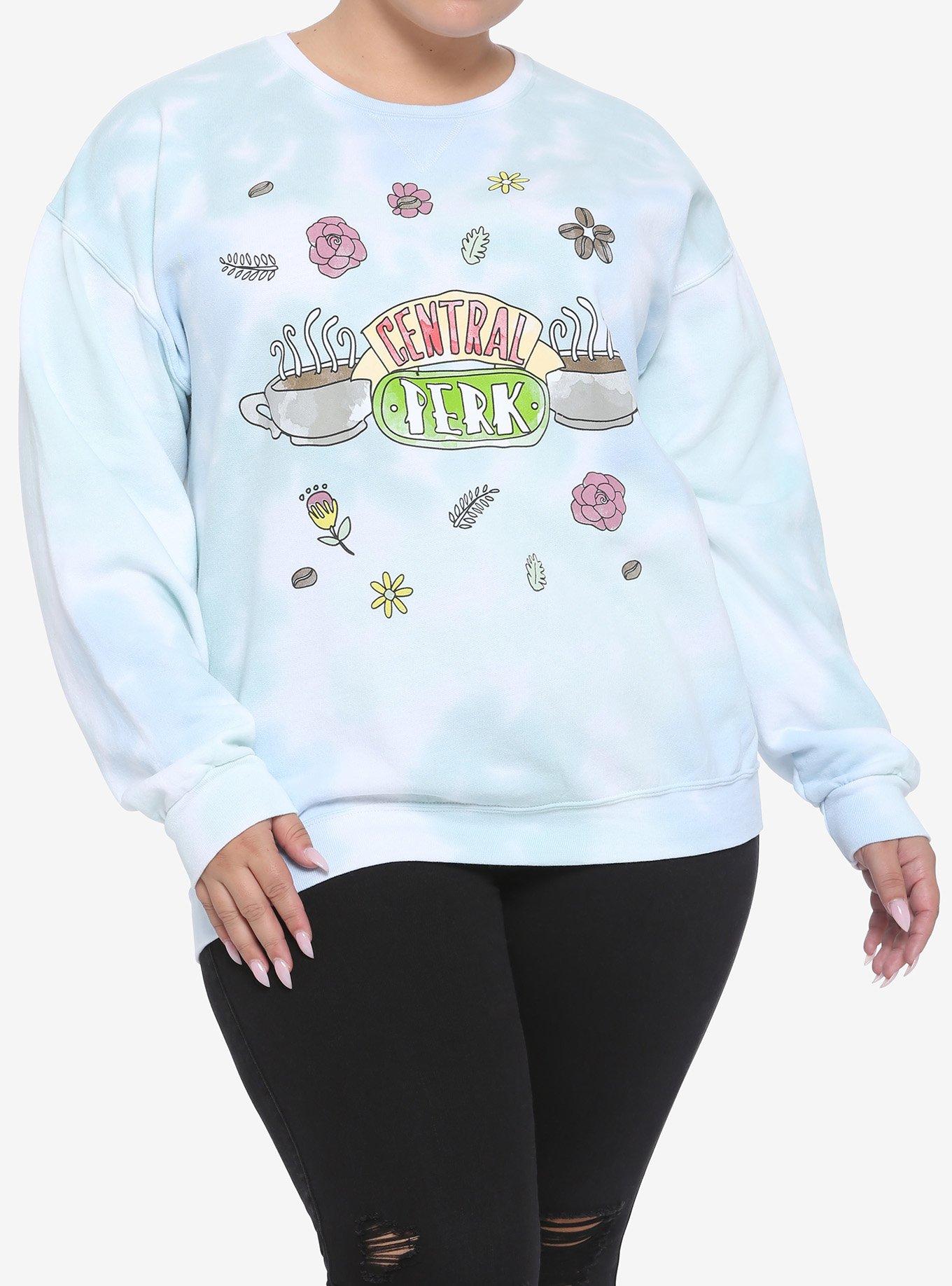 Friends Central Perk Flowers Tie Dye Girls Sweatshirt Plus Size Hot Topic