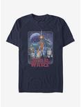 Star Wars Star Poster Redux T-Shirt, NAVY, hi-res