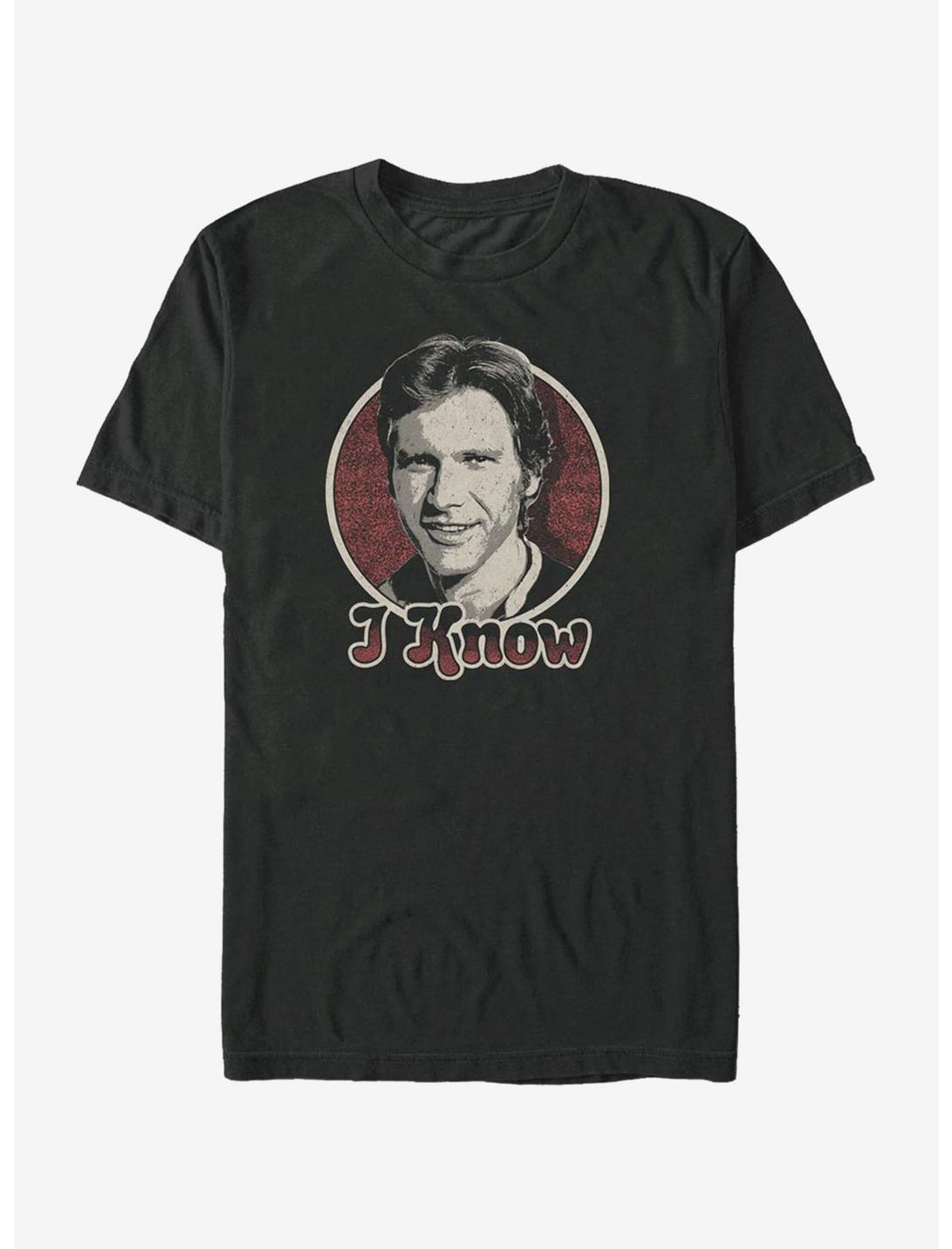 Star Wars Han Solo I Know T-Shirt, BLACK, hi-res