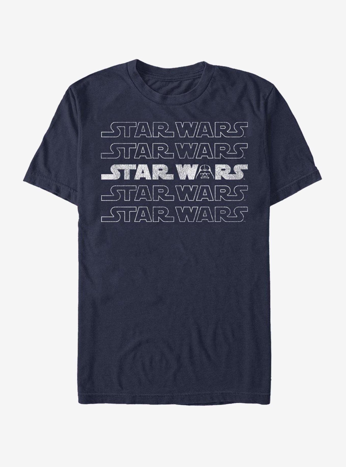 Star Wars Logo Darth Vader T-Shirt, , hi-res