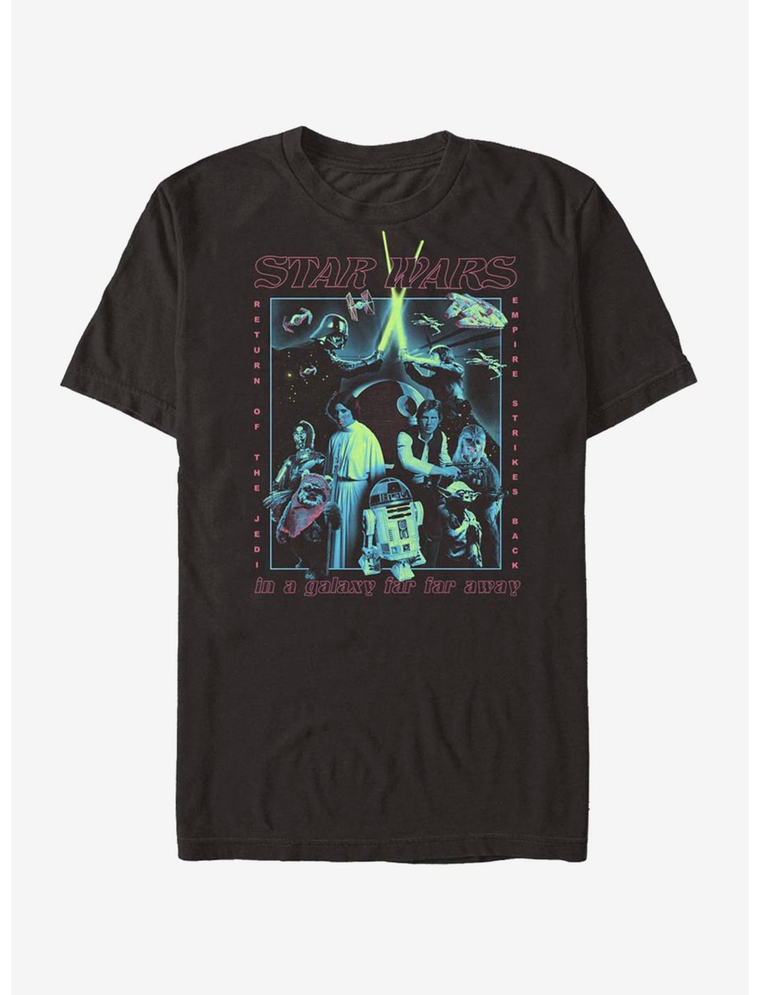 Star Wars Poster Glow T-Shirt, BLACK, hi-res