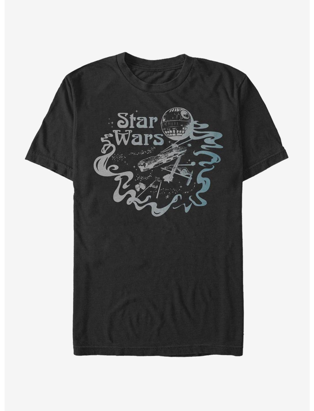 Star Wars Retro Logo T-Shirt, BLACK, hi-res