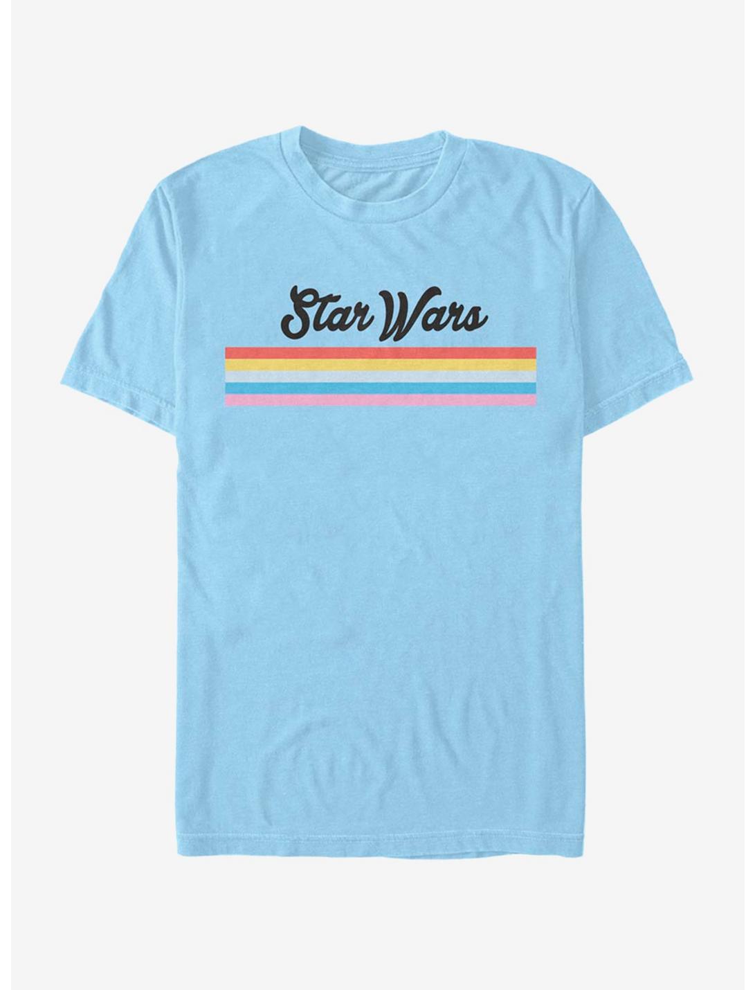 Star Wars Star Wae Retro Stripe T-Shirt, LT BLUE, hi-res
