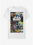 Star Wars Classic Comic Collage T-Shirt, WHITE, hi-res