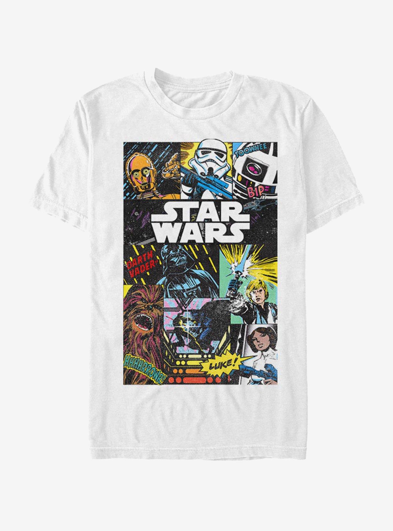 Star Wars Classic Comic Collage T-Shirt, , hi-res