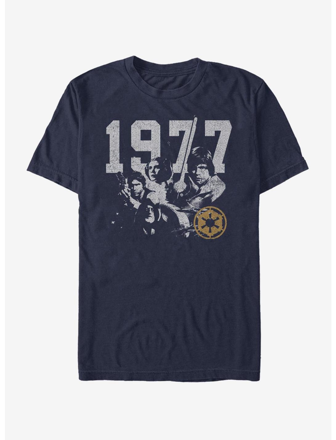 Star Wars Vintage Rebel Group T-Shirt, NAVY, hi-res