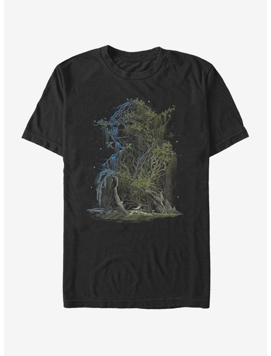 Star Wars Yoda Branches T-Shirt, BLACK, hi-res