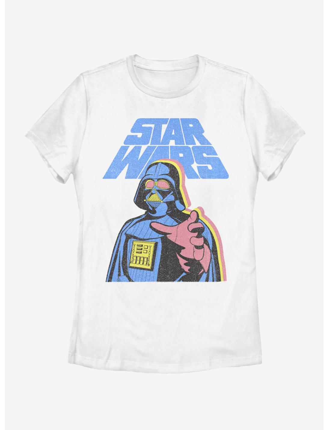 Star Wars Darth Vader Multicolored Womens T-Shirt, WHITE, hi-res