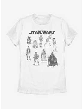 Star Wars Character Chart Womens T-Shirt, , hi-res